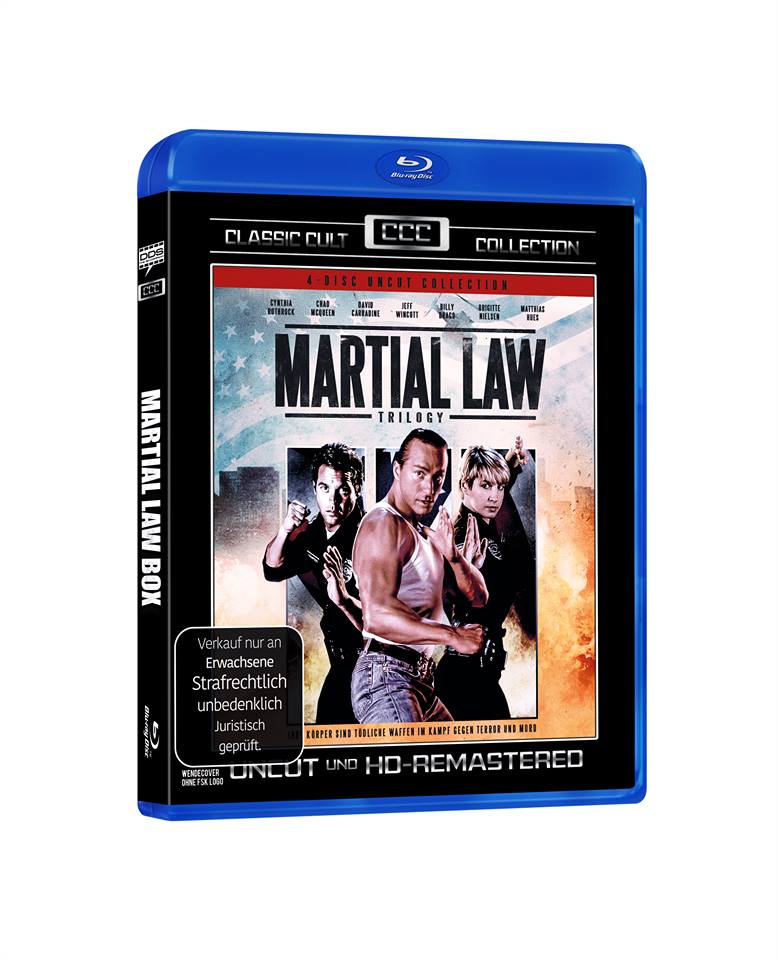 MARTIAL LAW – Die Trilogie als Amaray-Edition (4-Disc-Collection, 2 x